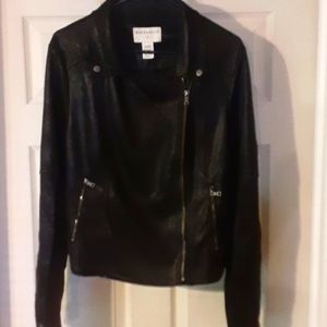 NWT Women's Black Marrakech Evereve Faux Suede Moto Jacket